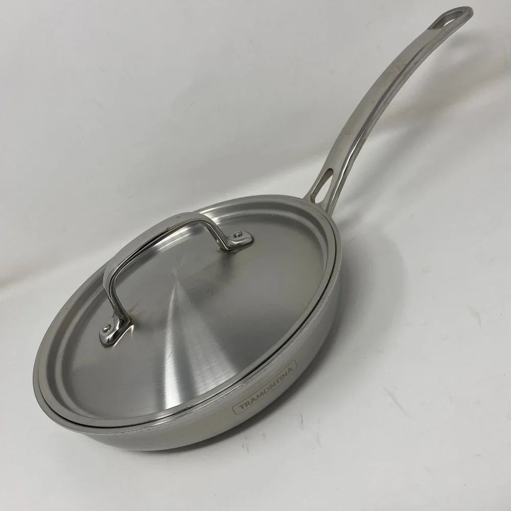 Tramontina 8 in Fry Pan Tri Ply Clad Premium Stainless Skillet Lid 66836/203